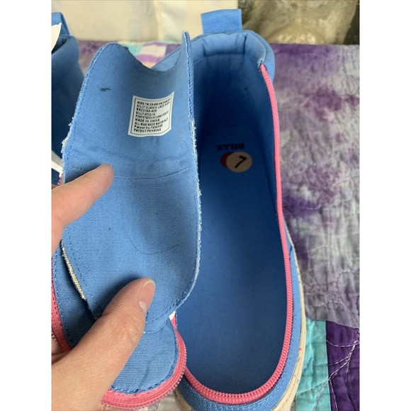 Billy Footwear Classic MDR High Top Girls Sneakers Size 7M Blue/Pink BK22100 Zip - Picture 5 of 9